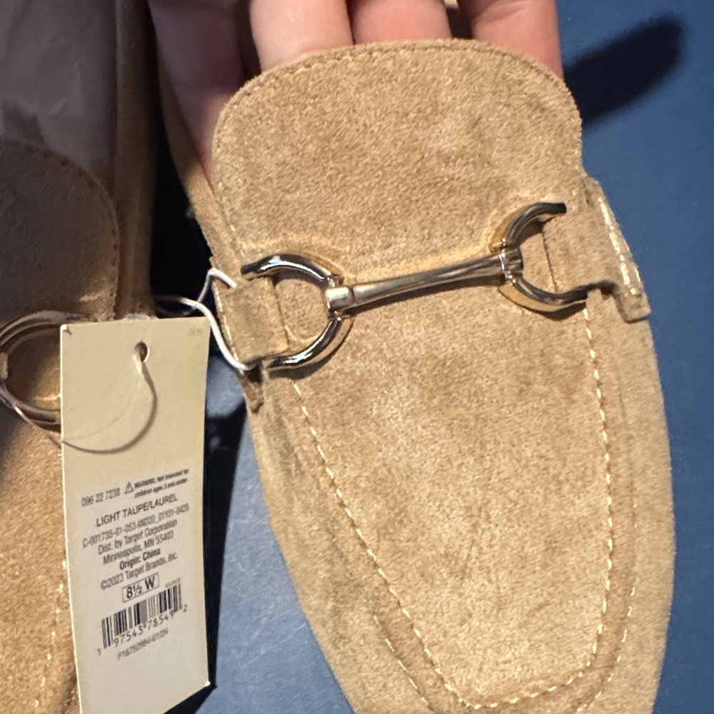 A New Day Beige Women’s Light Taupe Slip-On Loafers - Picture 4 of 5